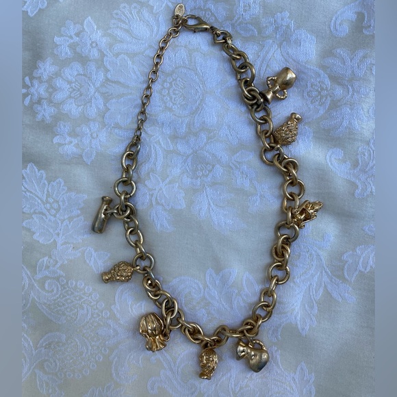 Zara Rare Antique Style Face & Vase Charm Necklace - Picture 4 of 9